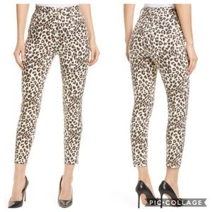 FRAME Ali High Rise Cigarette Leopard Jeans 27